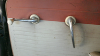 Door and winder handles, right door.