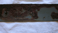 Cover hold-down plate, broken stud view.