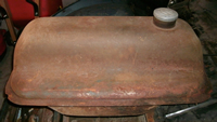 Gas tank top, back view.