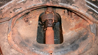 Rear tunnel inspection hole.