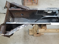 Top view of the section welded in.