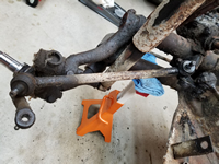 Driver Side Short Tie Rod Removed