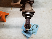 Driver Side After Bearing Cover and Backing Plate Removed.