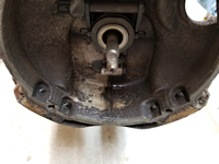 Transmission Unbolted From Rear Mount.