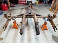 Rear View of Chassis with No Transmission.