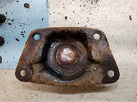 Inside View of Driver Side Spring Plate Bushing Cover.