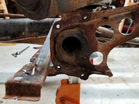 Inner Bushing on Driver Side. 