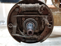 Passenger side rear brakes