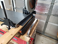 Clamping bar and clamps.